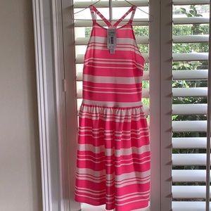 AQUA sz Small (juniors) pink stripe dress. NWT